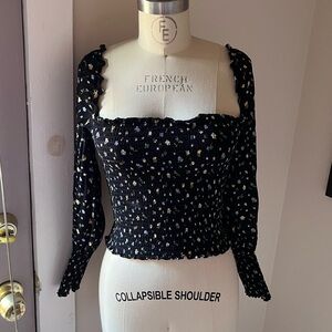 Reformation Flower Peasant Top